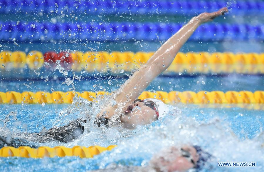 (SP)CHINA-WUHAN-7TH MILITARY WORLD GAMES-SWIMMING-WOMEN'S 100M BACKSTROKE