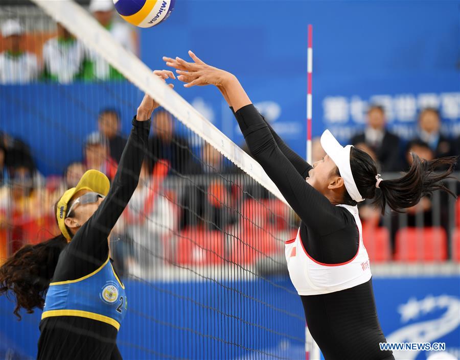 (SP)CHINA-WUHAN-7TH MILITARY WORLD GAMES-BEACH VOLLEYBALL