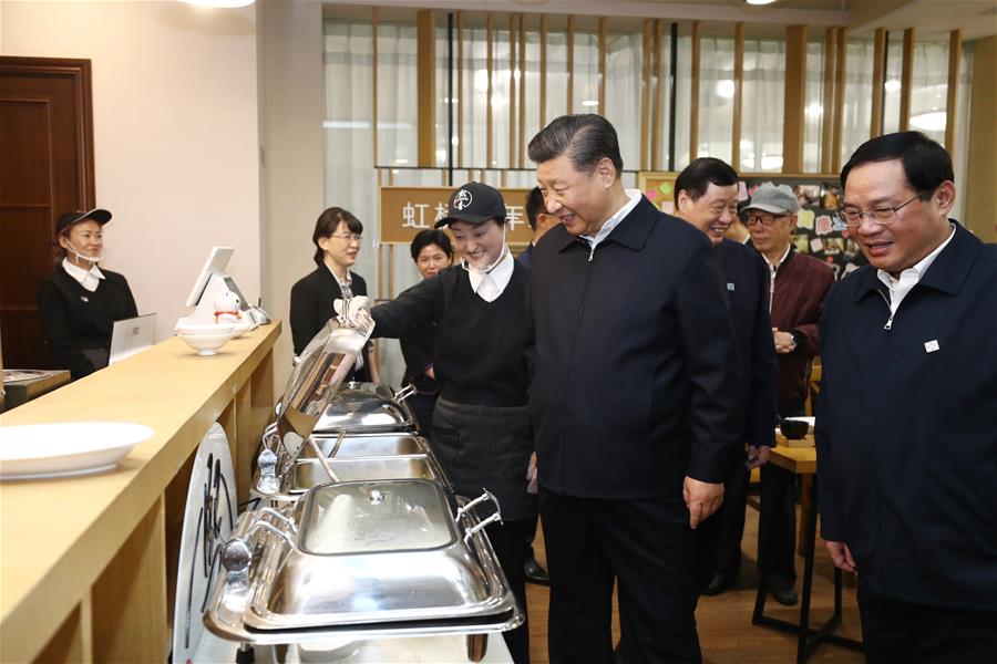 CHINA-SHANGHAI-XI JINPING-INSPECTION (CN)