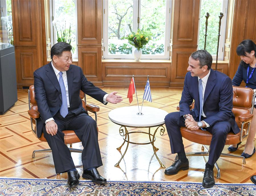 GREECE-ATHENS-XI JINPING-GREEK PM-TALKS