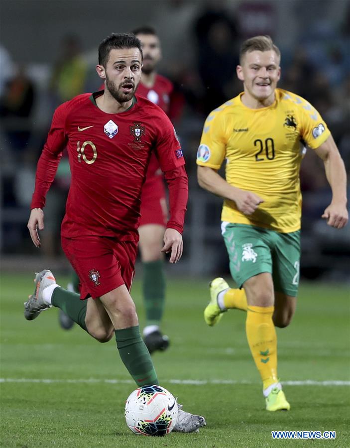 (SP)PORTUGAL-FARO-SOCCER-EURO 2020 QUALIFIER-GROUP B-PORTUGAL VS LITHUANIA