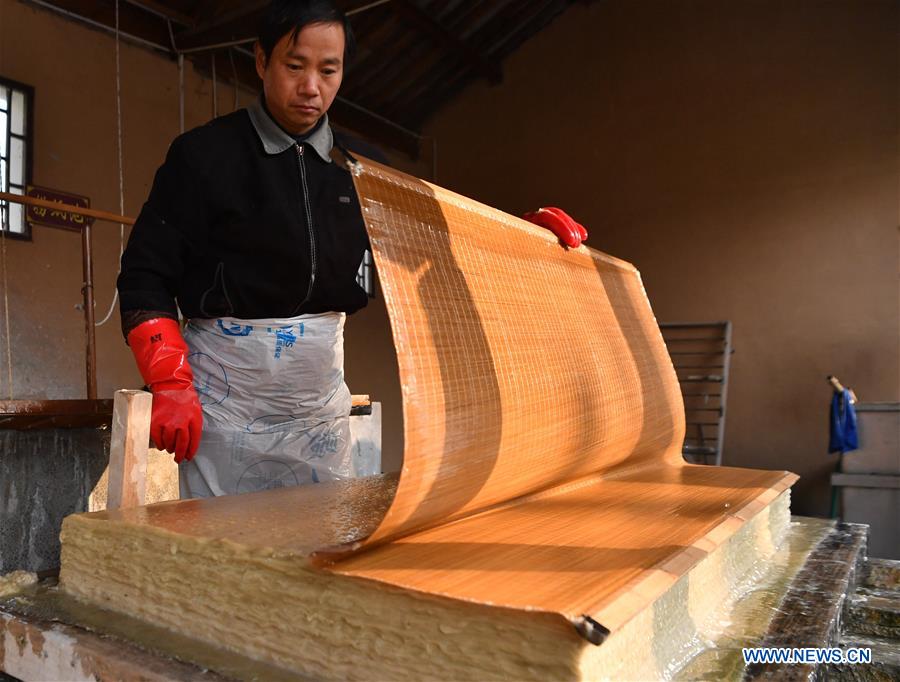 CHINA-SHAANXI-XI'AN-TRADITIONAL PAPERMAKING (CN)