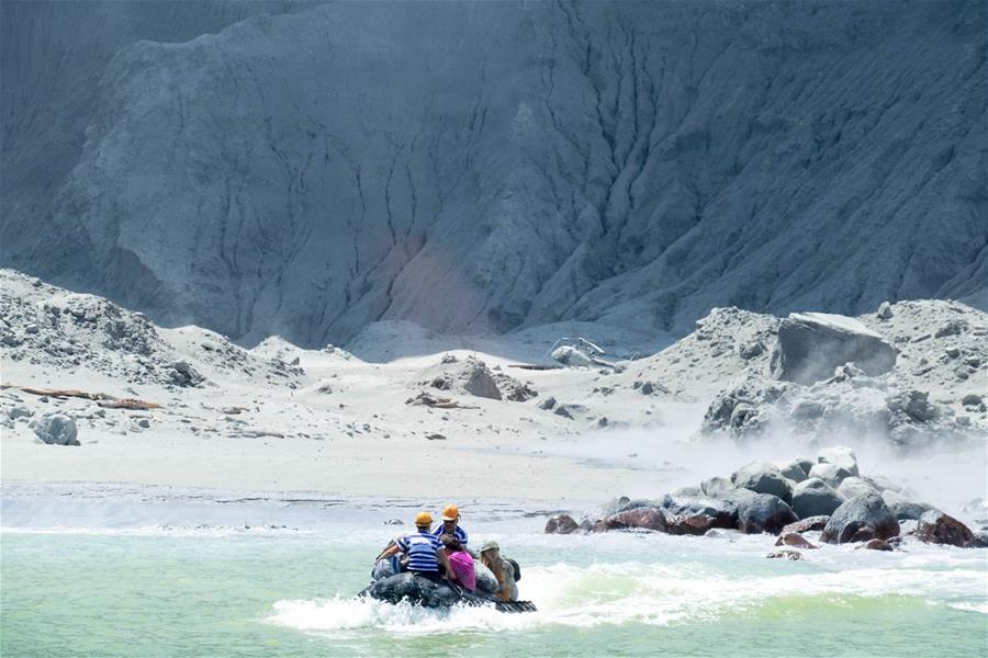 NEW ZEALAND-WHITE ISLAND-VOLCANO-ERUPTION