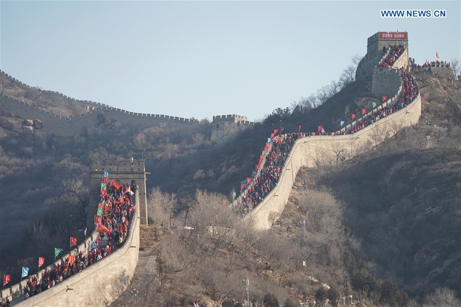 (SP)CHINA-BEIJING-NEW YEAR-GREAT WALL (CN)