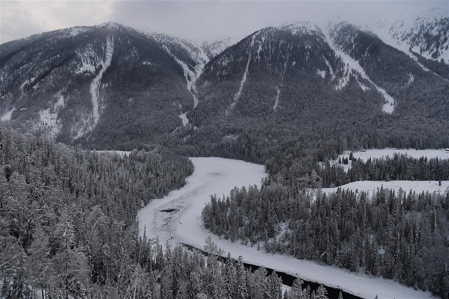 CHINA-XINJIANG-KANAS-WINTER SCENERY (CN)