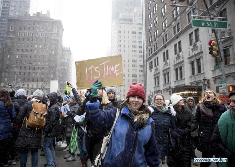 U.S.-NEW YORK-WOMEN'S MARCH