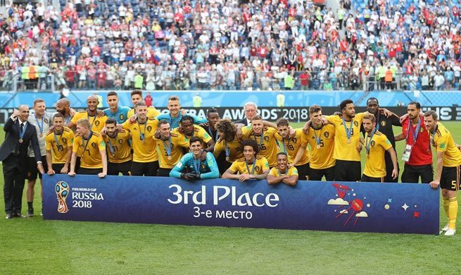 Hazard leads Belgium to third place with 2-0 win over England