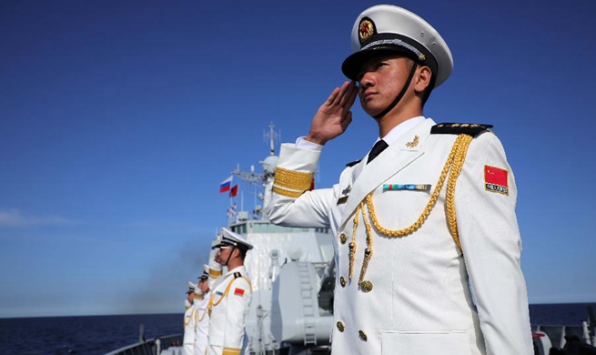 Chinese missile destroyer partakes in Russian naval parade