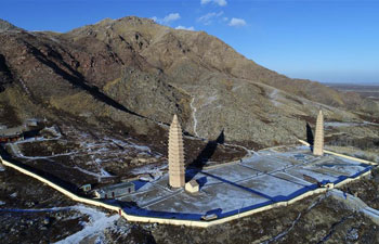 Winter scenery of Helan Mountain in NW China