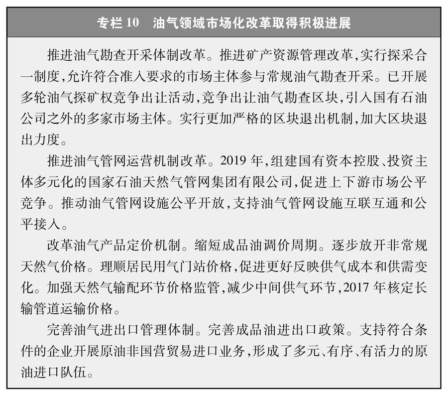 （圖表）［受權(quán)發(fā)布］《新時代的中國能源發(fā)展》白皮書（專欄10）