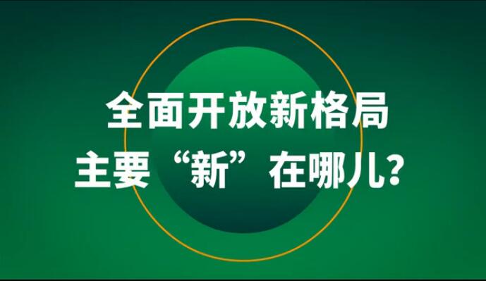 全面開放新格局主要“新”在哪兒？