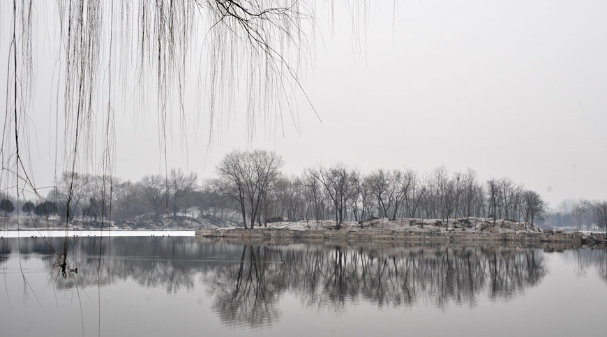 雪后水墨圓明園