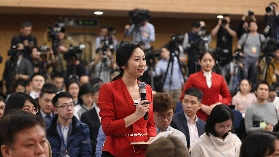 中國(guó)國(guó)際電視臺(tái)CGTN記者