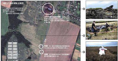 馬航MH17客機(jī)殘骸照片顯示，其機(jī)身上有許多細(xì)小孔洞。多名專家分析稱，這些孔洞或是飛機(jī)被導(dǎo)彈爆炸后飛散的彈片擊中所致。