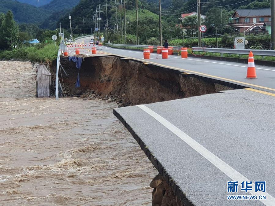 （國際）（4）臺(tái)風(fēng)“海神”過境韓國致2人失蹤