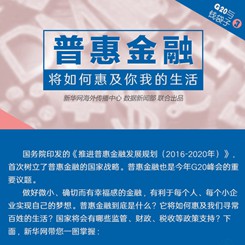 【G20系列圖解】普惠金融將如何惠及你我的生活？